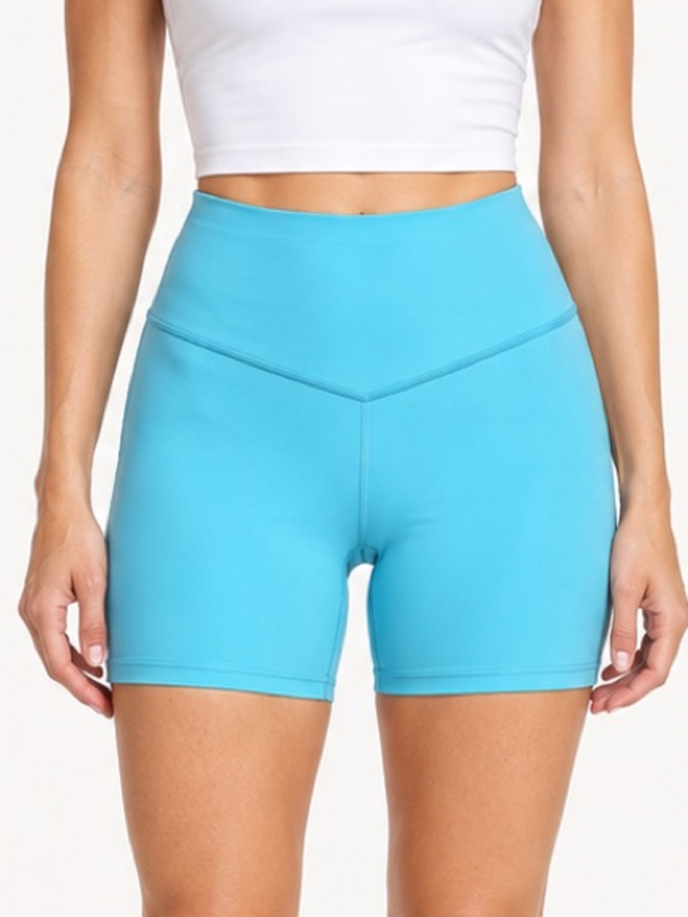Victorias's Secret VSX Elevate 5" Bike Short 2 Pockets Weekend Blue Size XL NWT